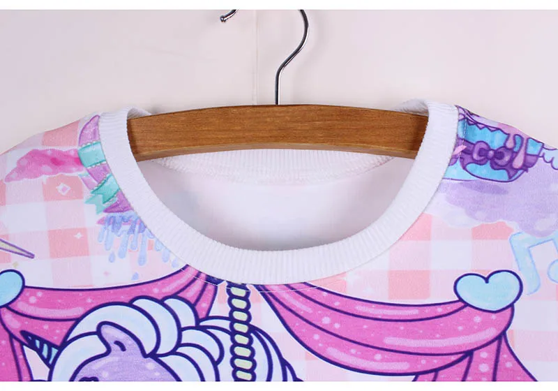 2016 Модный женский короткий свитер с принтом в стиле Харадзюку повседневный