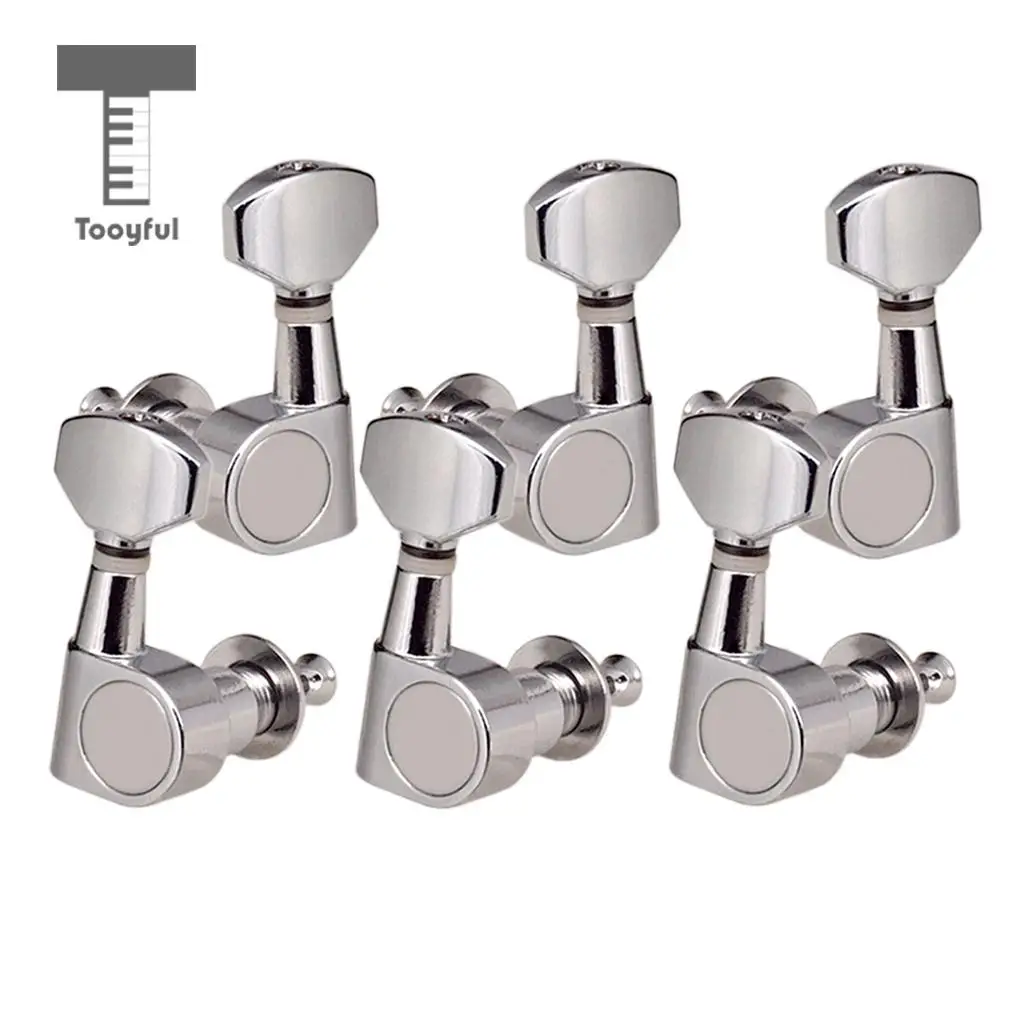 Tooyful электрическая гитара цинковые литые струны Тюнинг Peg Chrome 3R3L машина головка
