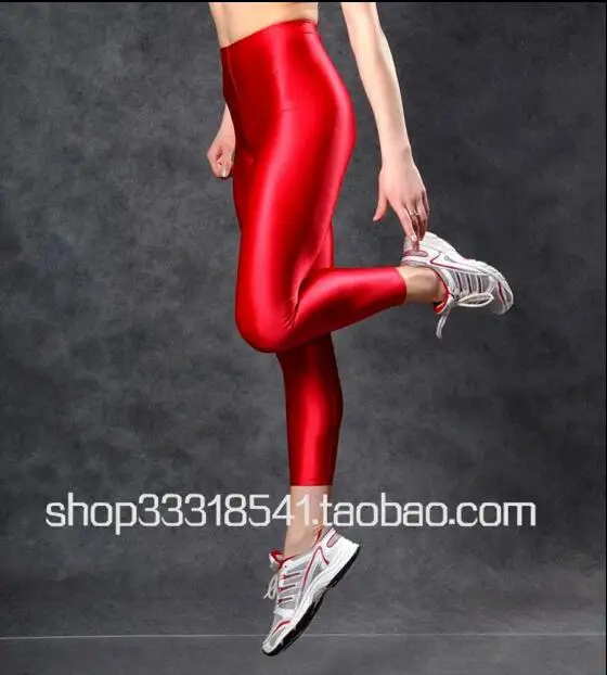Блестящие Непрозрачные колготки из спандекса (LS3002) оригинальные Фетиш леггинсы