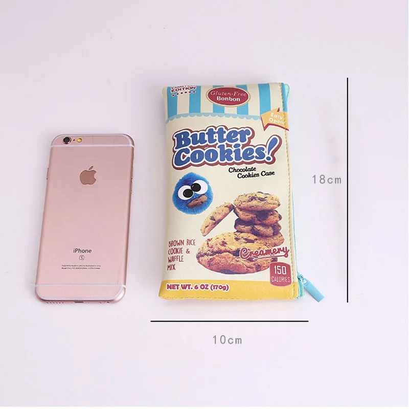 Новое Прибытие Корейский Забавный Чипсы PVCWaterproof Мешок Карандаша Канцелярские