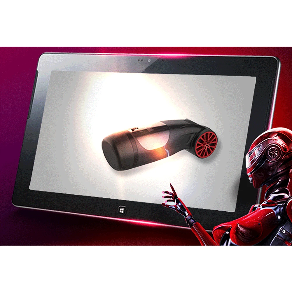 USB Charging Male Aircraft Cup Masturbation Massage Interactive Voice Automatic Piston With Headphone Sex Toy for Man | Красота и