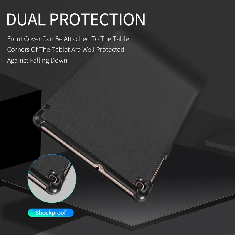Чехол для samsung Galaxy Tab A 10,1 дюймов кожа Магнетическое умное покрытие для samsung Tab SM-T510 SM-T515 ультра тонкий состояния заданием будильника