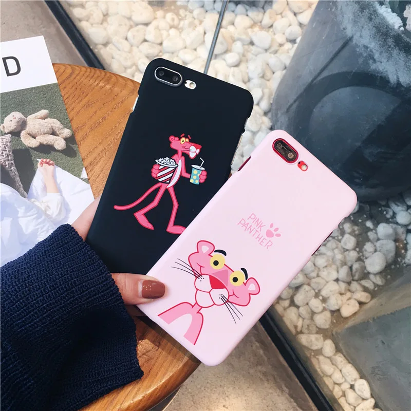 Модный мультяшный Розовый леопардовый чехол для телефона iPhone 7 8 puls iphone 6 6puls чехлы