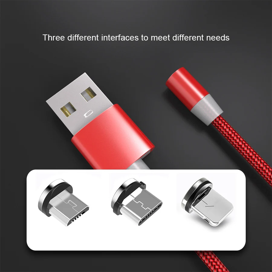 Фото Магнитный 3A кабель с разъемом USB Type-C для Oneplus Huawei P30 Pro быстрой зарядки на борту Магнитный 3A кабель с разъемом USB Type-C для Oneplus Huawei P30 Pro быстрой зарядки на борту