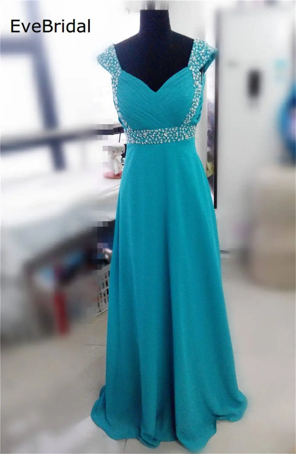 Dark Turquoise ТРАПЕЦИЕВИДНОЕ элегантное платье с открытыми плечами, недорогие платья подружки невесты, свадебные вечерние платья, robe de soiree - Цвет: Dark Turquoise