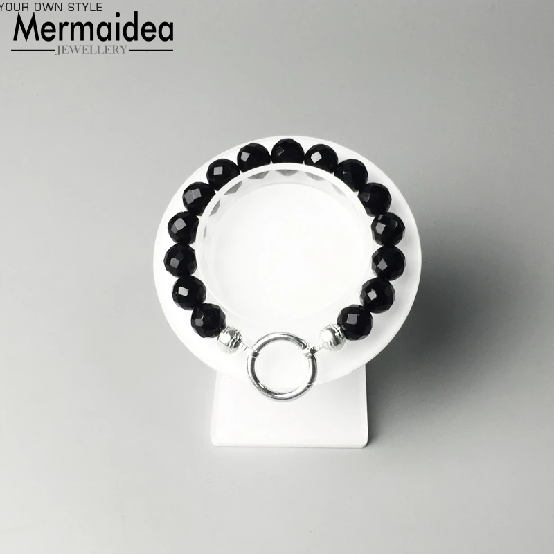Браслет с вырезами из черного камня Rebel Fashion Good Jewerly для влюбленных 2020 подарок