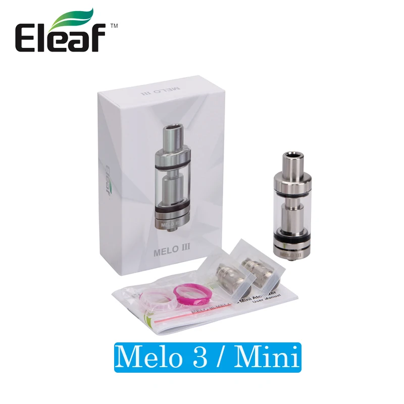 Original Eleaf Melo 3 atomizer 4ml &amp III Mini tank 2ml detachable structure top filling for iStick pico mod by | Электроника