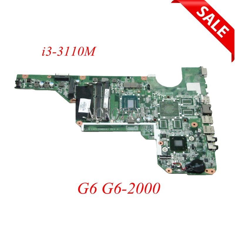 Материнская плата NOKOTION 710873 501 для ноутбука HP Pavilion G6 2000 001 DDR3 DAR33HMB6A1 материнская