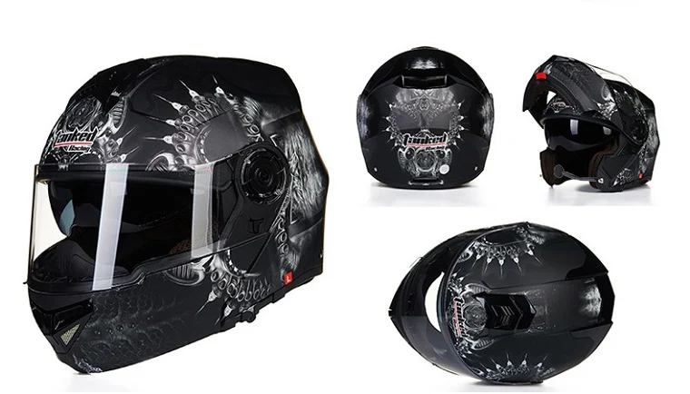 Tanked Racing ECE одобренный Filp Up мотоциклетный шлем T270 с двойными линзами Открытый мотоциклетный шлем Мото шлем