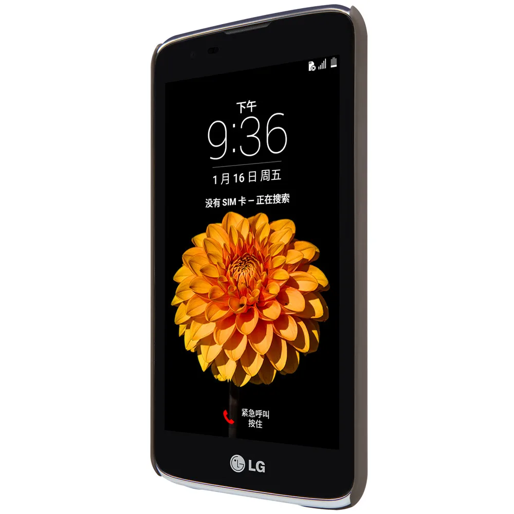 Коричневый Цвет Для LG Дань 5 Дело Nillkin Супер Матовый Щит чехол для ДЮЙМОВ