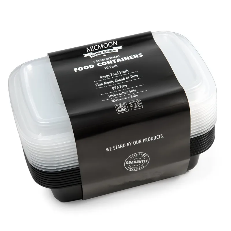 1 отделение многоразовые Пластик Еда контейнеры для хранения с Крышки
