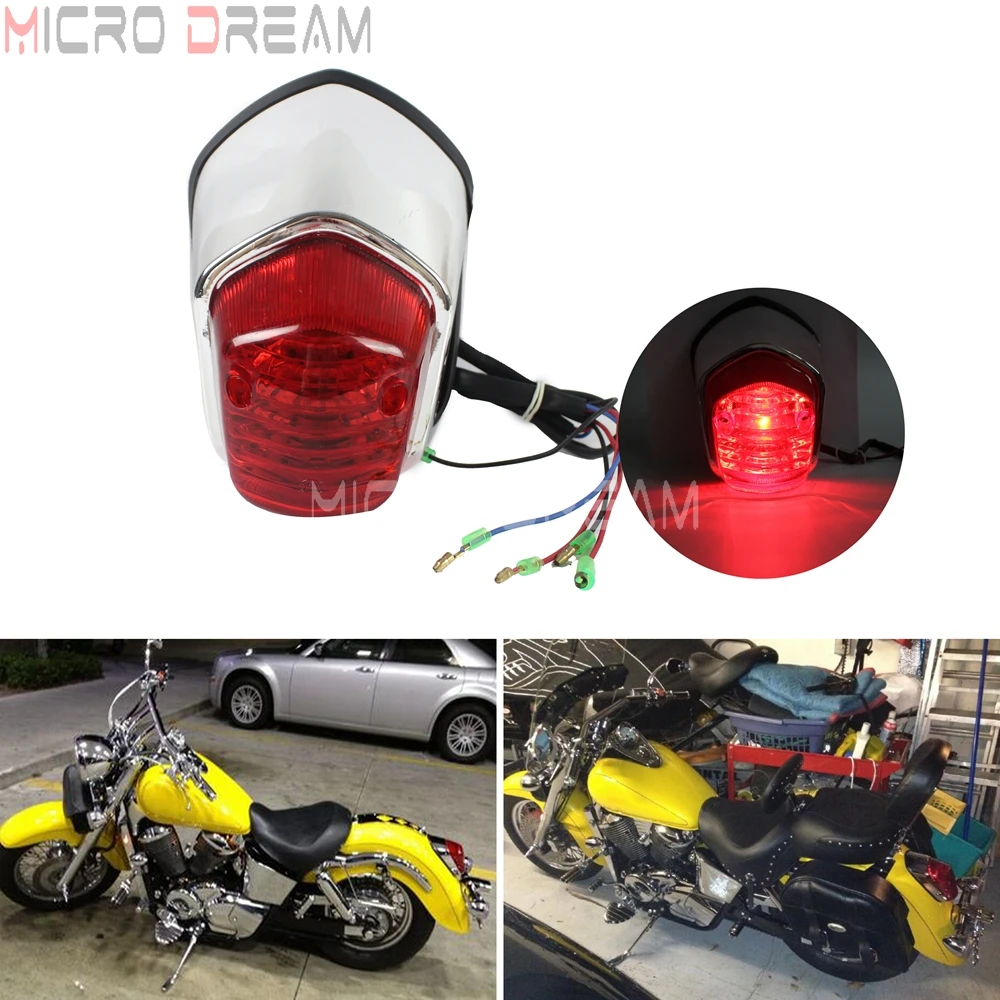 Универсальный стоп сигнал для мотоцикла 12 В Kawasaki Yamaha v Star Suzuki Honda Shadow Ace 750 1100 VT400 VT750