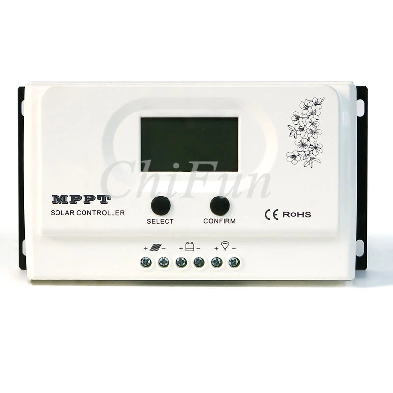 Новый обновленный Wiser2 MPPT Контроллер заряда 15A/20A/30A/40A/50A LCD RS485communication 12В/24В авто 5В
