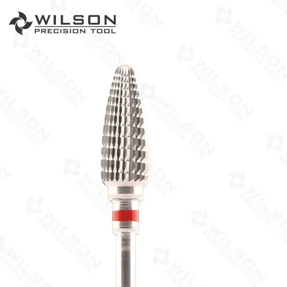 Большой конус золотистый тонкий (1140121) Карбидное сверло для ногтей WILSON|wilson nail
