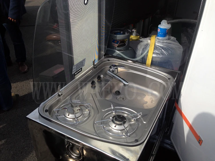 Немецкий RV Электрический кран управления двойной Аксессуары мойка