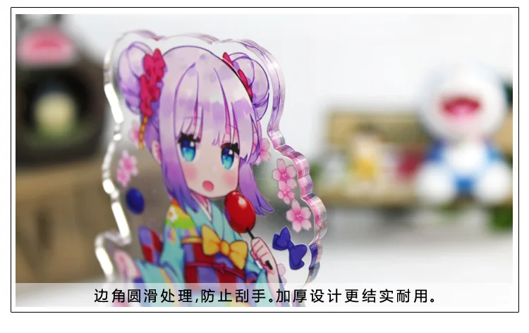 Аниме Miss Kobayashi Дракон горничной дисплей большой стенд фигура модель пластины держатель японский мультфильм рис Коллекция Рождественский подарок