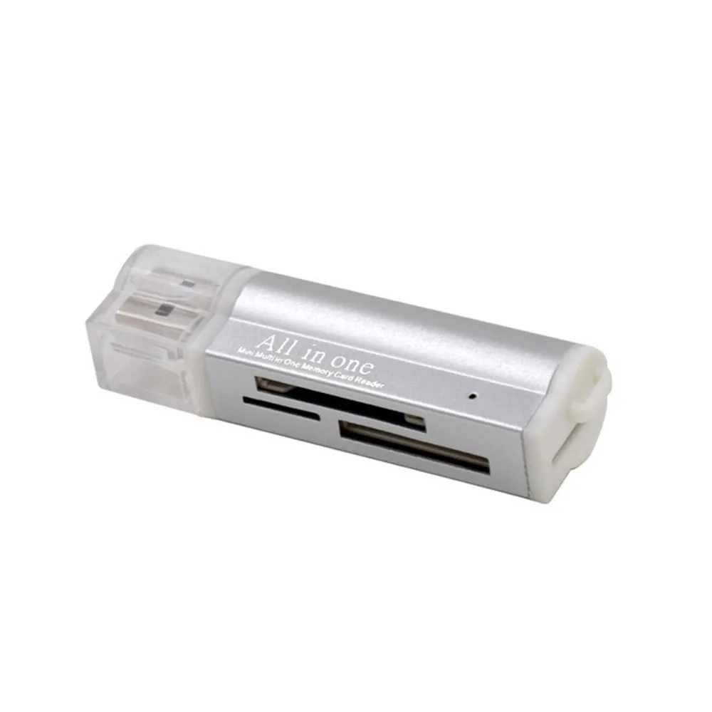 Кардридер Многофункциональный 4 в 1 Micro USB 2 0 карта памяти Адаптер для SD SDHC TF M2 MMC MS PRO