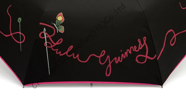 5-кратный Зонт с черным покрытием 100% солнцезащитный UPF&gt50 + трехскладной зонт