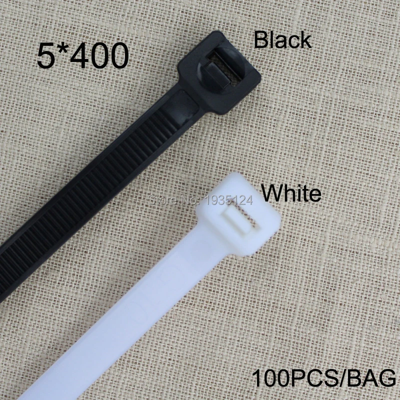 100 шт. самоблокирующиеся Нейлоновые кабельные стяжки 5*400 мм|zip ties|wire zip tiecable ties |