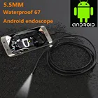 5,5 мм объектив адаптер длиной 1 м1,5 м2 м3,5 м5 м кабель USB Водонепроницаемый 6 светодиодный Android эндоскоп 19 
