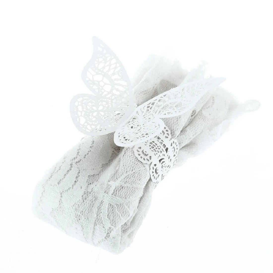 12 шт./лот перламутровая бумажная салфетка бабочка Свадебные вечерние салфетки