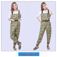 1mmthickening fishing chest waders camo breathable winter pants wading boot waterproof wader for fishing fly neoprene bota pesca