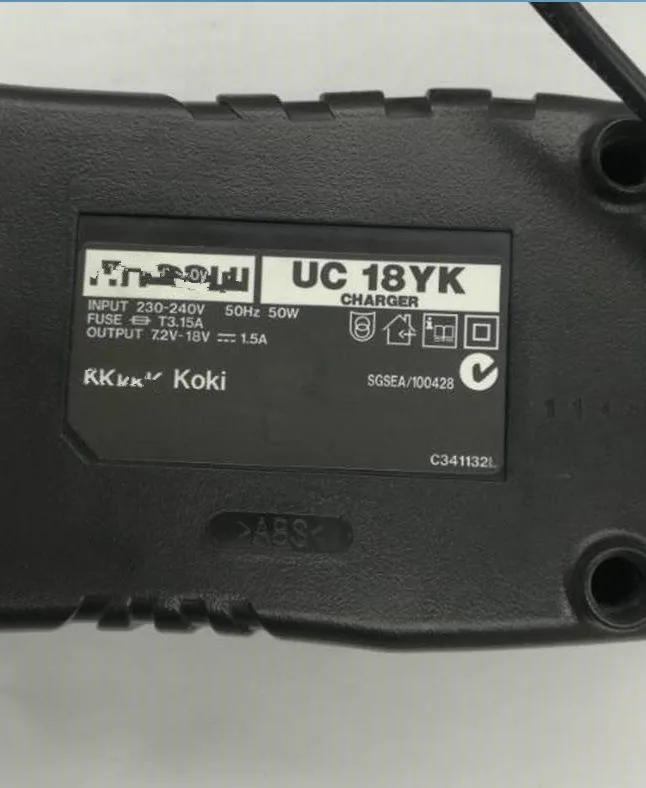 220-240V Зарядное устройство UC18YK для экскаватора HITACHI UC18YKL 7,2 V 9,6 V 12V 14,4 V 18V EB7 EB9 EB12 EB14 EB18 BCC9 BCC12 BCC14 BCC18