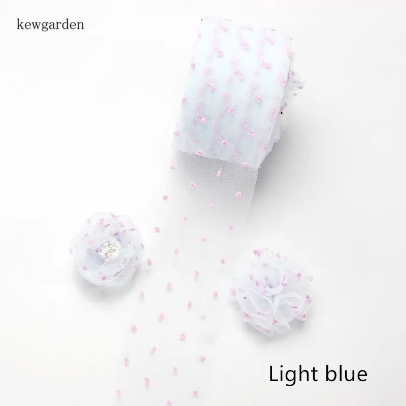 Мягкая лента Kewgarden для творчества 6 см 60 мм с контрастными цветными точками 12 м/лот
