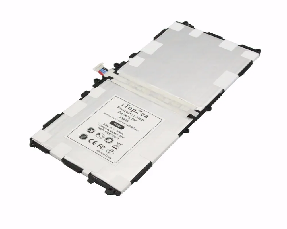 ITopZea 2 шт. 8220 мА/ч T8220E T8220C запасная батарея для Samsung Galaxy Note 10 1 P600 T520 SM P601 P605 P607 +