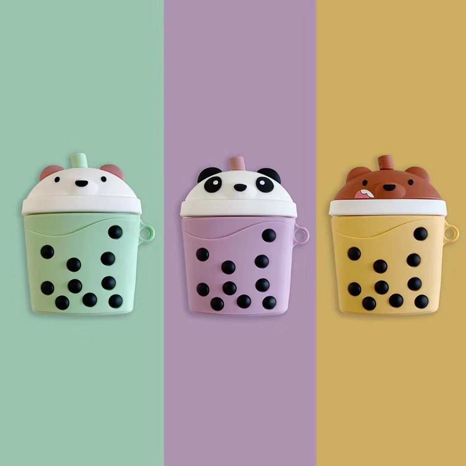 3D чехол для наушников для Airpods, силиконовый чехол с милым мультяшным осликом, чехол для наушников для Apple Air pods, чехол для наушников, аксессуары