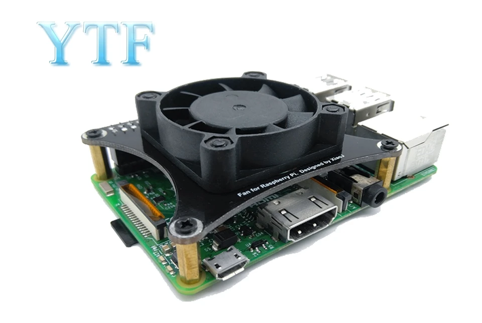 Новый Raspberry Pi 2 3 4 b + тихий вентилятор теплоотвод скорость ветра ШИМ