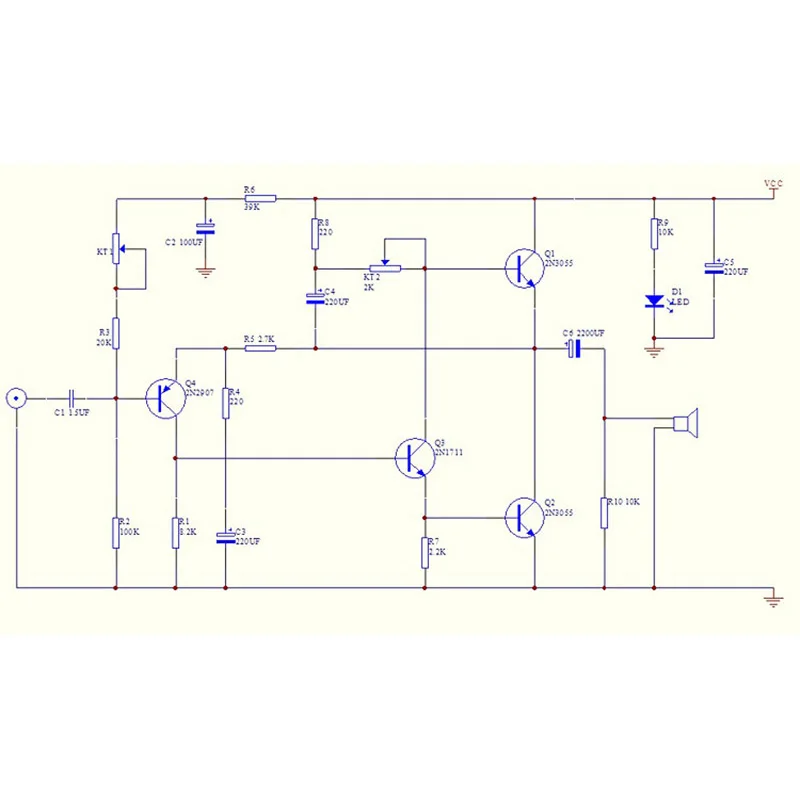 Hifi JLH 1969 усилитель аудио класса А усилитель мощности плата MOT 2N3055 собранный и diy комплект доска
