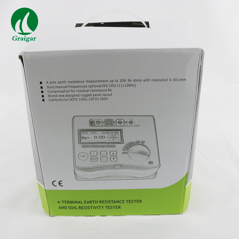 

Duoyi DY4300A 4-Terminal Digital Ground Resistance Tester Soil Resistivity Tester