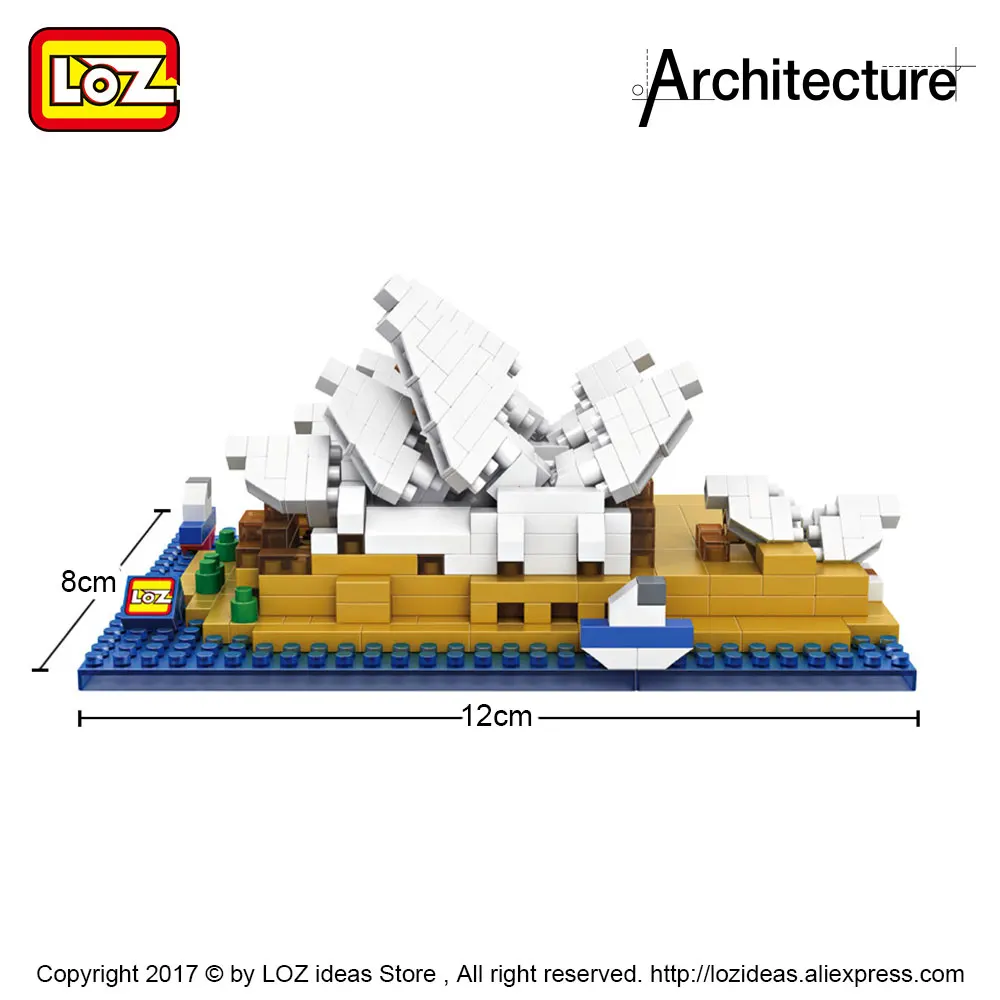 LOZ алмазные блоки Sydney Opera для дома мини архитектурные игрушки строительные город