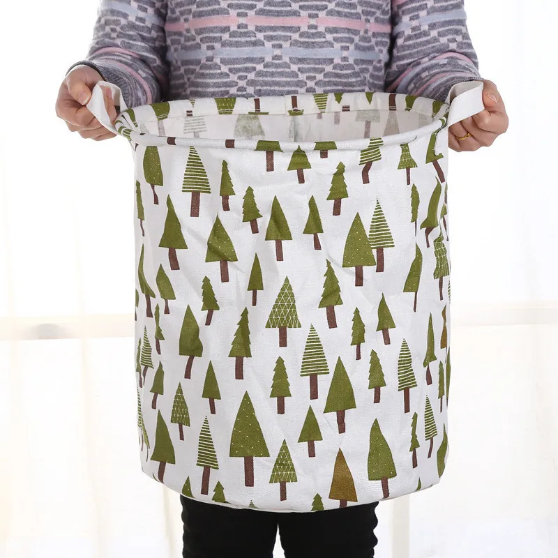 2017 новые хлопковые льняные корзины для грязного белья хранения | Дом и сад