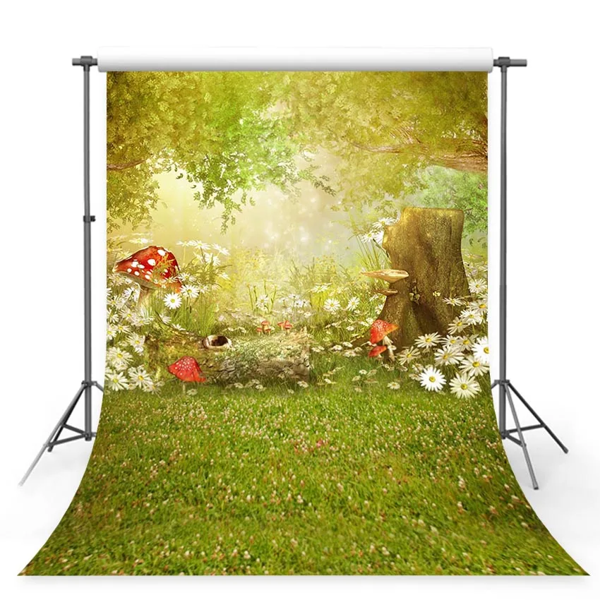 

MEHOFO Spring Backdrop Easter Woodland Meadow Flower Fairy Tale Photography Background Photo Studio Photophone Photocall Shoot