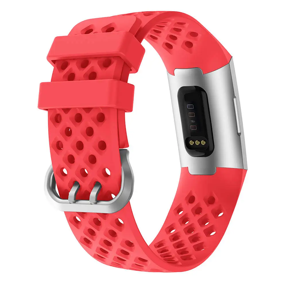 Ремешок силиконовый для часов Fitbit Charge 4 сменный спортивный браслет резиновый 3 |