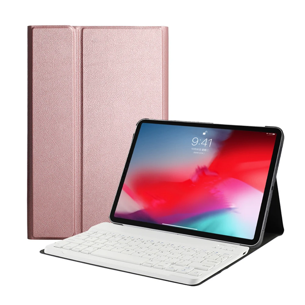 Для iPad Pro 11 чехол для iPad 11 высококачественный ультра тонкий Съемный беспроводной Bluetooth клавиатура чехол+ подарок