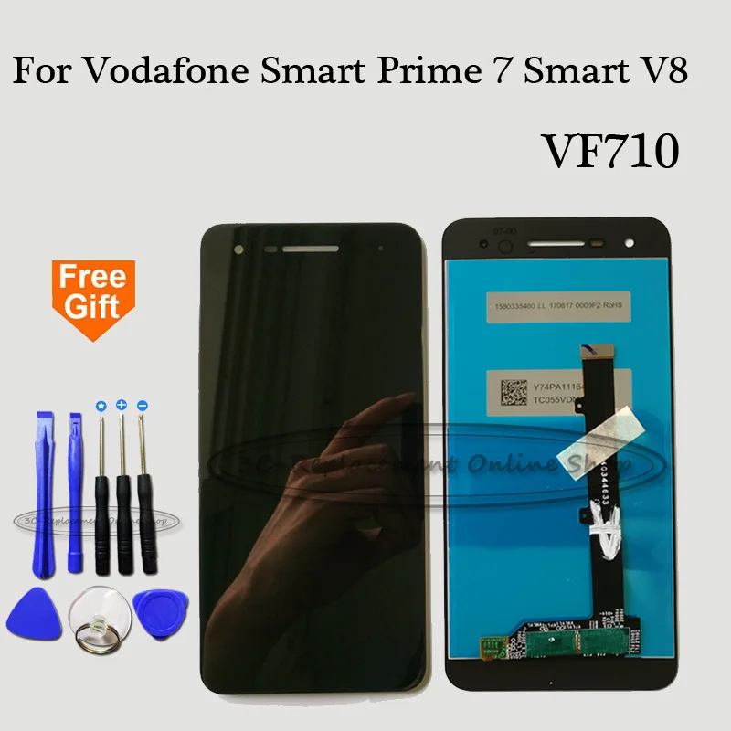 Для Vodafone Smart Prime 7 VF710 VF 710 / V8 VFD710 полный ЖК дисплей + кодирующий преобразователь