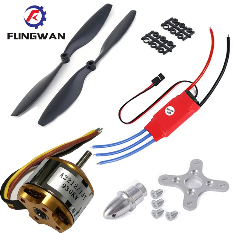 A2212 1000KV 2200 бесщеточный Outrunner двигатель + SimonK 30A ESC 1045 пропеллер (1 пара)