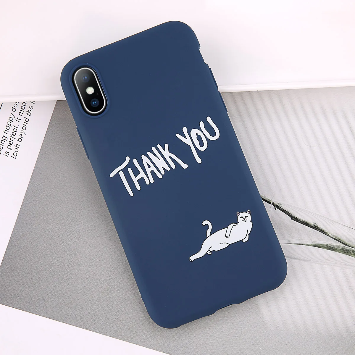 3802 Navy Lovebay мягкий чехол для телефона с кошкой для iphone 7 8 6 6S Plus 5 5S SE XS Max XR X мультяшный силиконовый чехол для телефона - Цвет: 3802 Navy