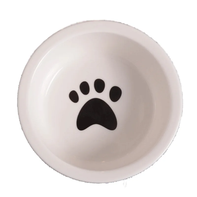 Ceramic Bowl Pet Food Supplies Cute Cat Bowl Water Basin Dog Pot Pet Drinking Eat Bowl Round Ceramic Bowl Feeders Pet Supplies