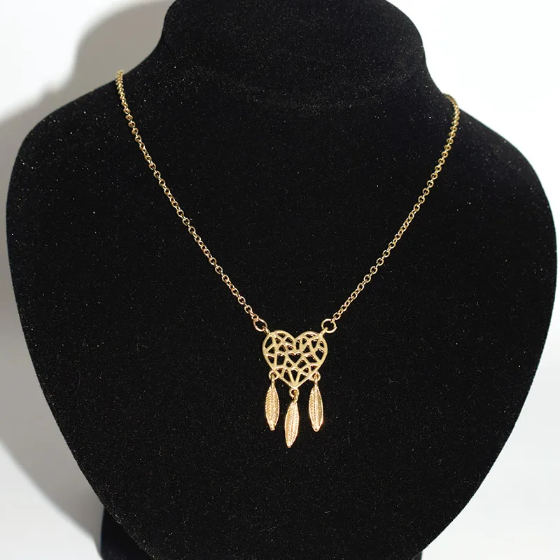 Женское винтажное ожерелье-чокер Dreamcatch Feather трехцветное ожерелье в богемном