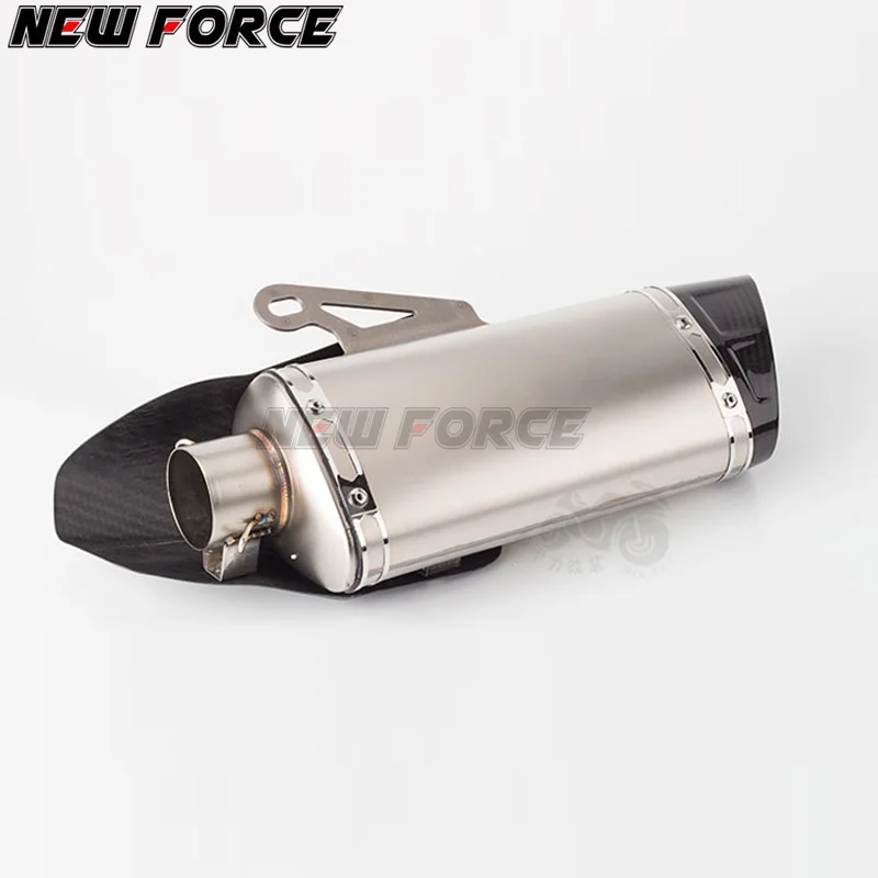 Универсальный R6 RC390 GSXR750 GSXR 750 Z900 мотоцикл Akrapovic выхлопная Модифицированная труба