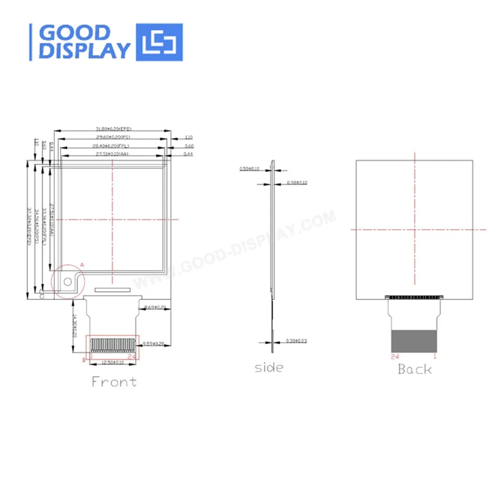 Eink 1 54 inch 3 Цвета черный белый и желтый дисплей епапер GDEW0154C39|panel| |