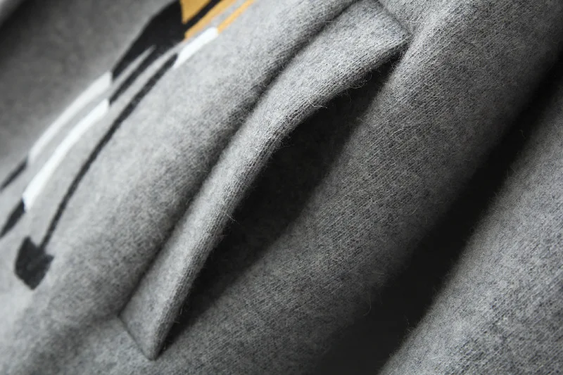 Осень 2020 Женское шерстяное пальто Европейская мода Брендовое с мультяшной