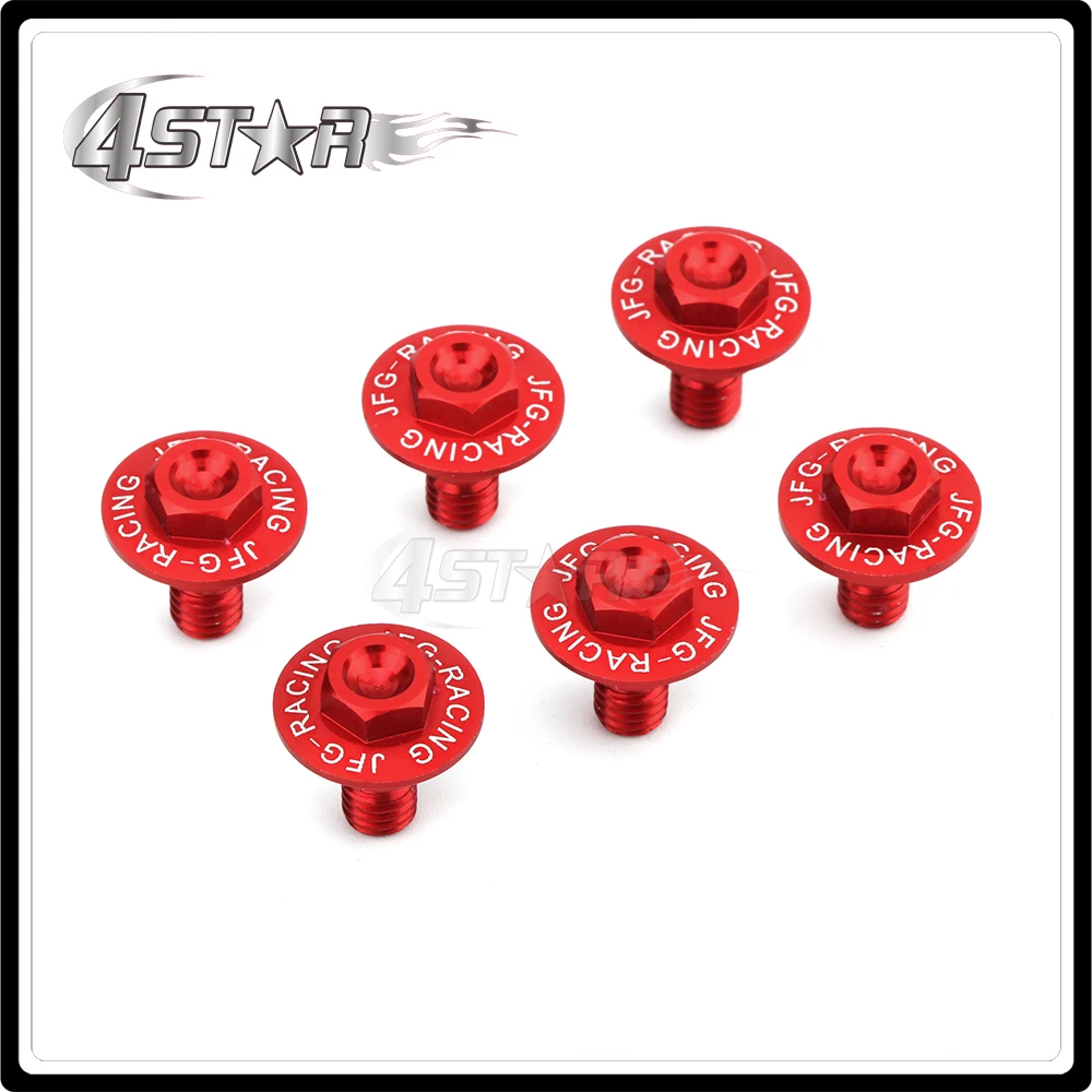 Motorbike CNC 6 PCS Mud Guards Mudguard Set Damping Fork Guard Bolt For HONDA CR85R CRF150R CRM250AR CRF250L CRF250M XR250 XR400 |