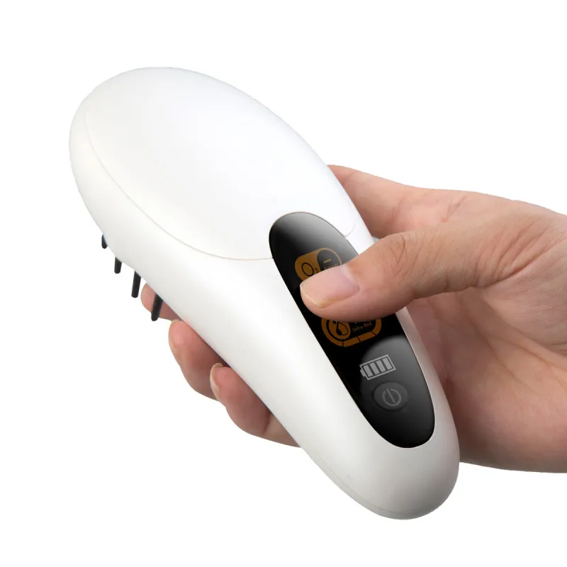 Pro Hair Straightener Steam Brush Negative ion hair care Infrared Protection Wireless Charging Easy To Carry Comb |