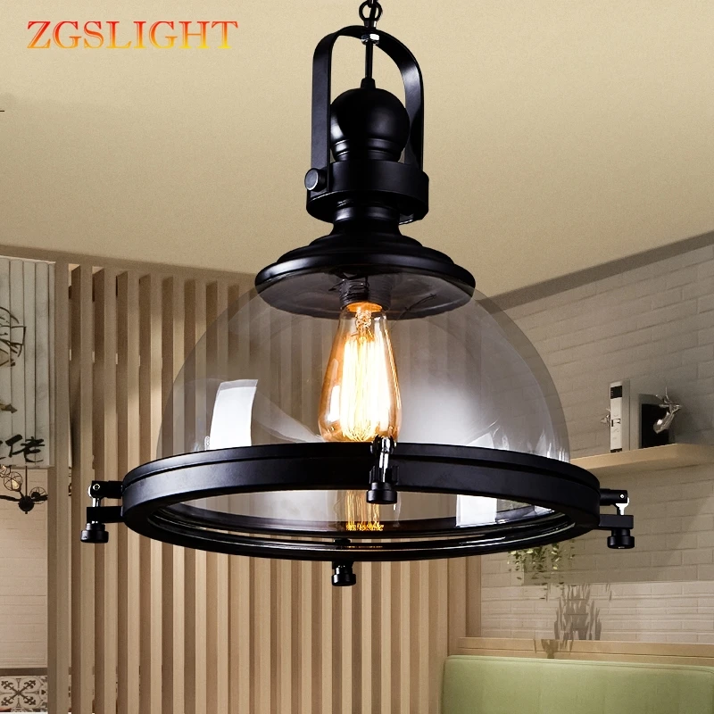 

Винтажный Железный светодиодный подвесной светильник, потолочный светильник в стиле лофт, индастриал, для кухни, столовой, Декор, домашнее ...