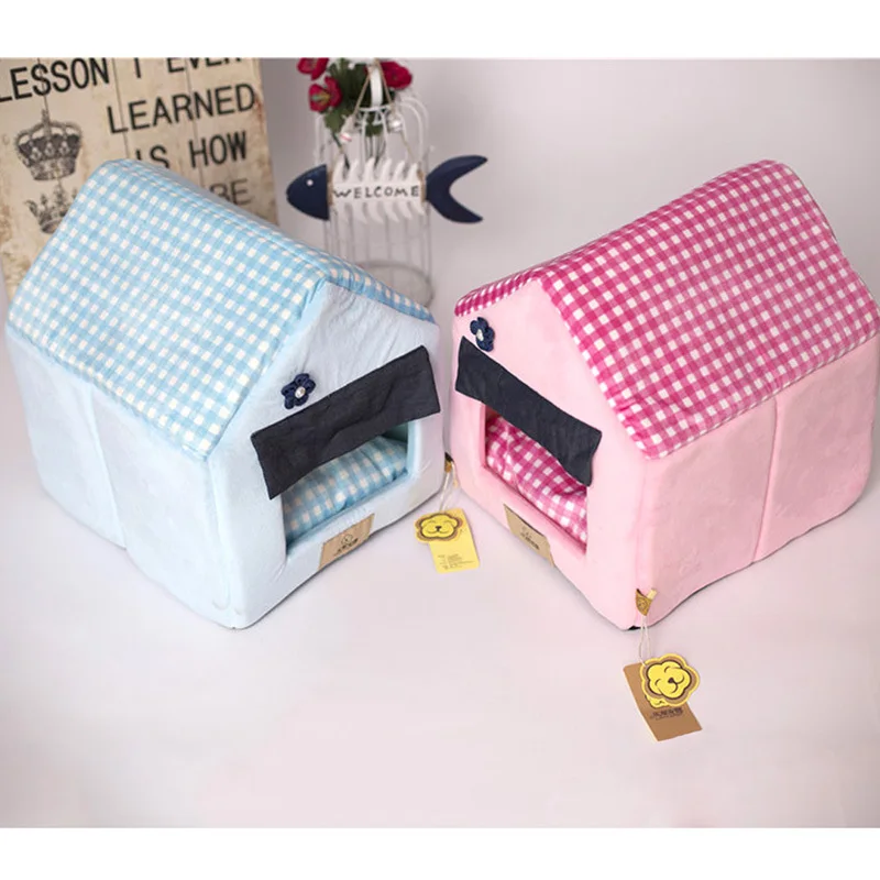 Съемный чехол и коврик для кошек собак ветронепроницаемое теплое гнездо